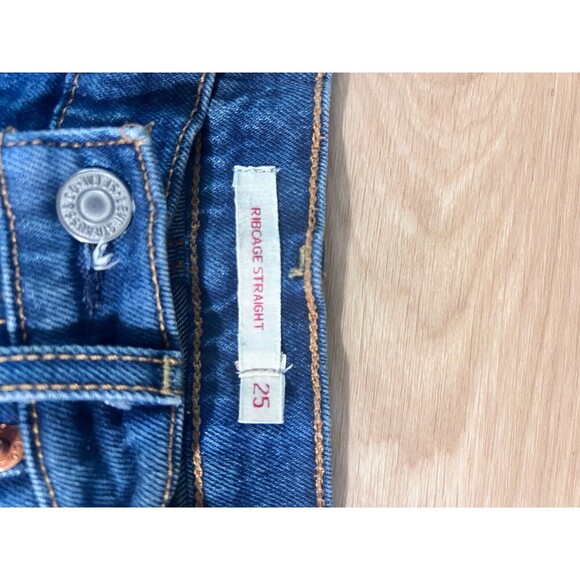 Levi's 501 Button-up Medium Wash Blue Jeans Size 25 - Picture 6 of 11